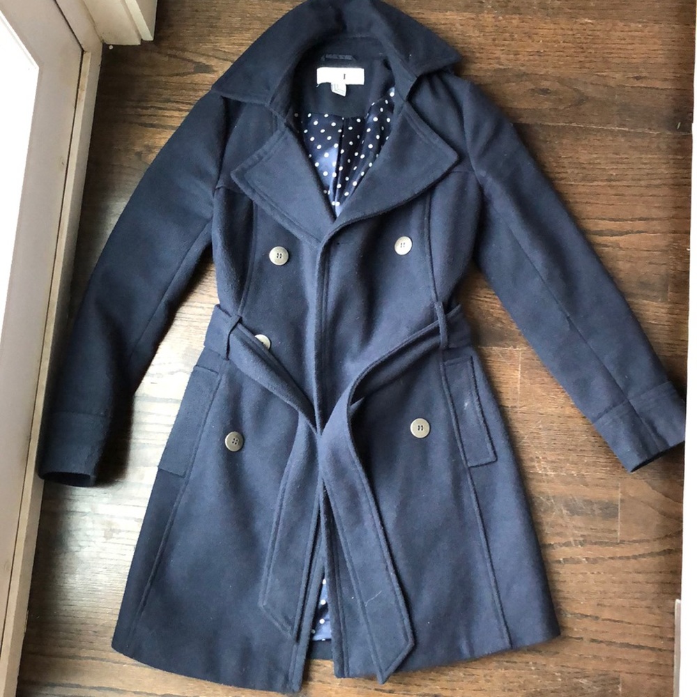 Adorable navy trench/pea coat